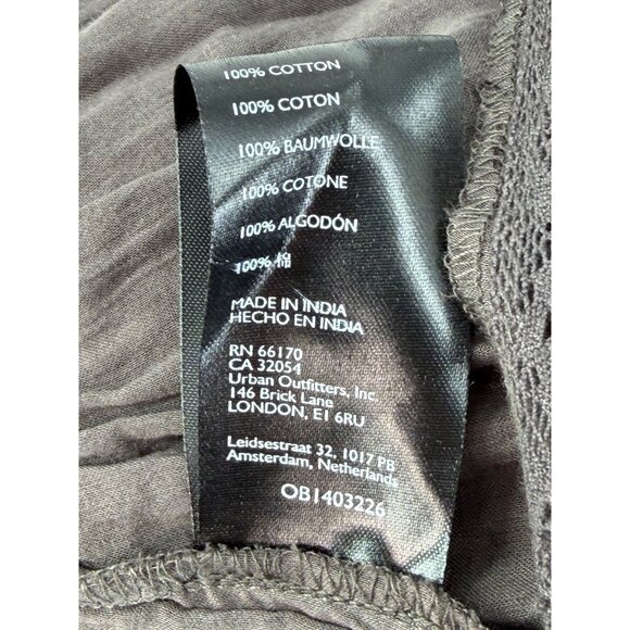 NWOT Free People Lace Tunic Mini Dress | Charcoal Whimsigoth Boho Grunge Fairy S - Picture 16 of 16